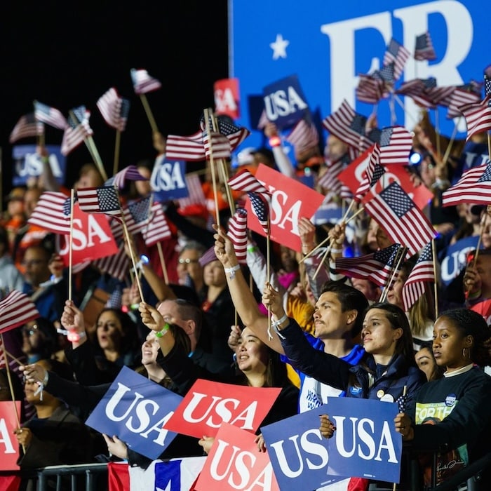 crowd in the stands