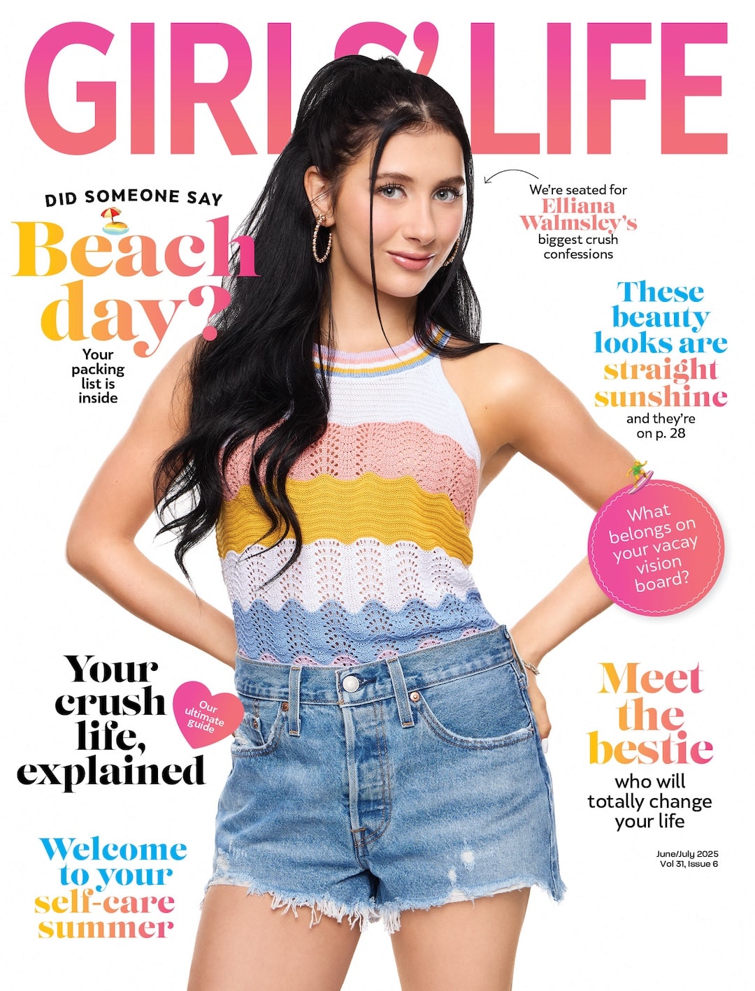 Check Out The New June/July Issue Of Girls’ Life Starring Elliana Walmsley!